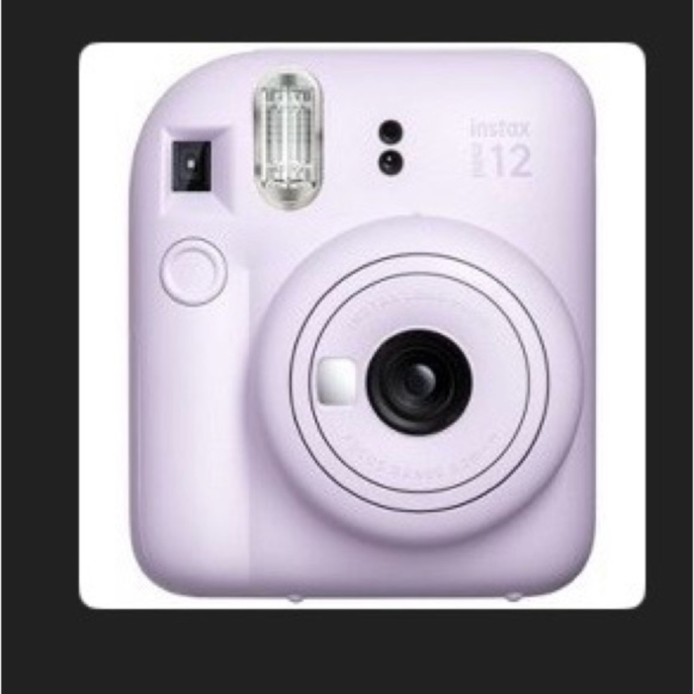 Fujifilm Instax Mini 12 Instant Film Camera in Lilac Purple.